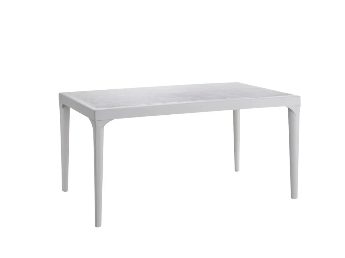 Table d'extérieur blanc 150x90x74 cm - Aucune Clearance