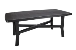 Table d'extérieur gris anthracite 180x100x72 cm - Aucune