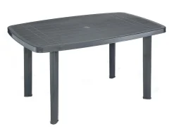 Aucune Table d'extérieur gris anthracite 137x85 cm Sale