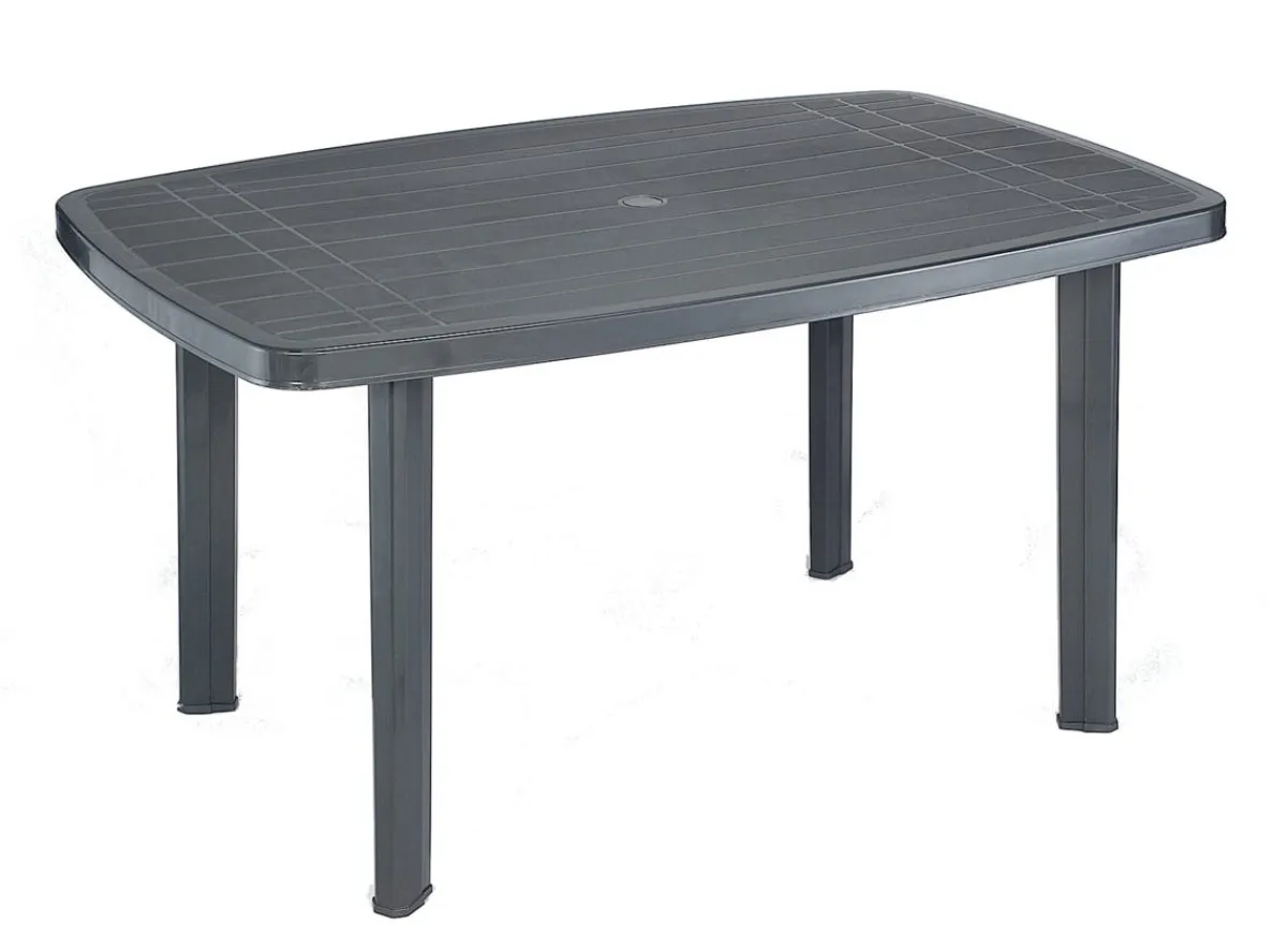 Aucune Table d'extérieur gris anthracite 137x85 cm Sale