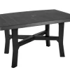 Aucune Table d'extérieur gris anthracite 138x88 cm Clearance