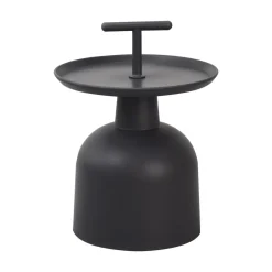 Table d'extérieur noir 54,5x41x41 cm Salerne - FLEXMOB Online