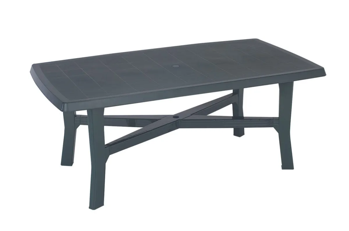 Aucune Table d'extérieur vert 180x100x72 cm Best