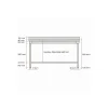 Table inox 200 cm x 85 cm Avec dosseret Avec étagère - PROINOX Clearance
