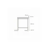 PROINOX Table inox 120 cm x 85 cm Avec dosseret Avec étagère Outlet