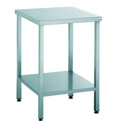 Table inox 80 cm x 70 cm Sans dosseret Avec étagère - TOURNUS Clearance