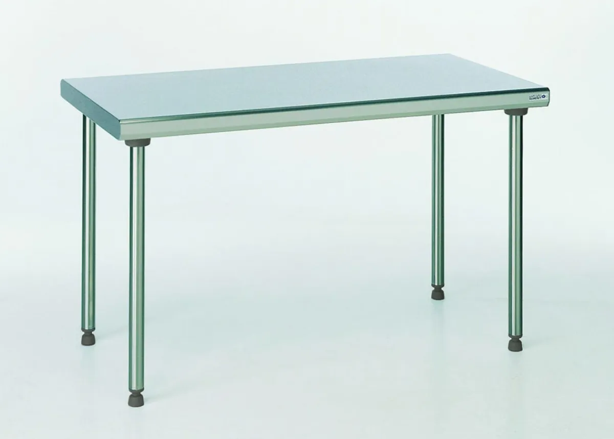 TOURNUS Table inox 100x70x90 cm Sans dosseret Sans étagère Best