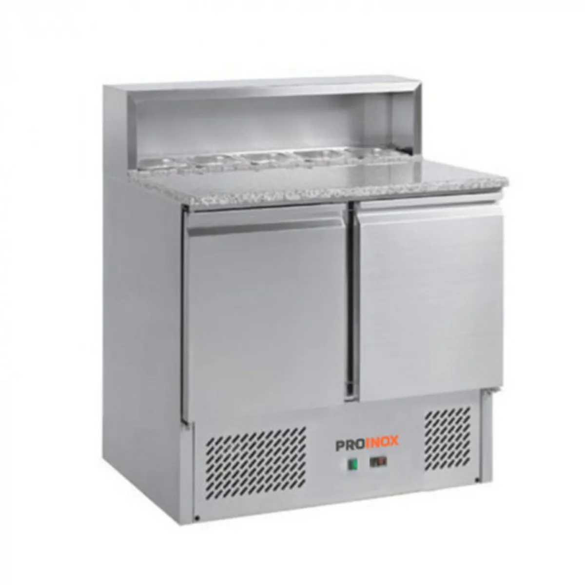 PROINOX Table pizza réfrigérée 2 portes pleines GN1/1 froid positif 288 L 2 grilles Online