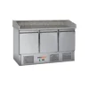 Table à pizzas 3 portes avec dessus en granit froid positif 260 L 3 grilles - PROINOX Best