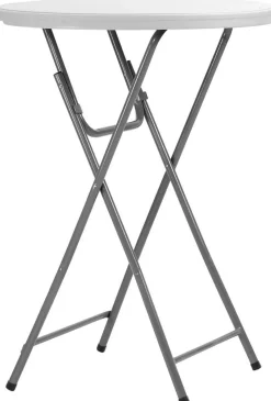 FLEXMOB Table pliante blanc Ø 81 cm 110x81 cm Cocktail Best