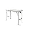 Table pliante inox 180 cm x 85 cm Sans dosseret Sans étagère - PROINOX New
