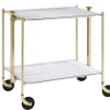 Table roulante or aluminium - PLATEX Best
