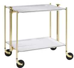 Table roulante or aluminium - PLATEX Best