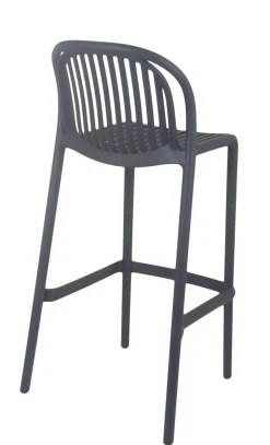 Tabouret de bar de terrasse gris anthracite 104x52x49 cm Oman - FLEXMOB Clearance