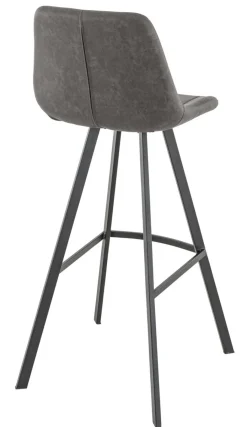 Tabouret de bar d'intérieur gris anthracite 106x46x53 cm Kyle - FLEXMOB Clearance