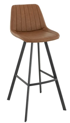 FLEXMOB Tabouret de bar d'intérieur marron 106x46x53 cm Kyle