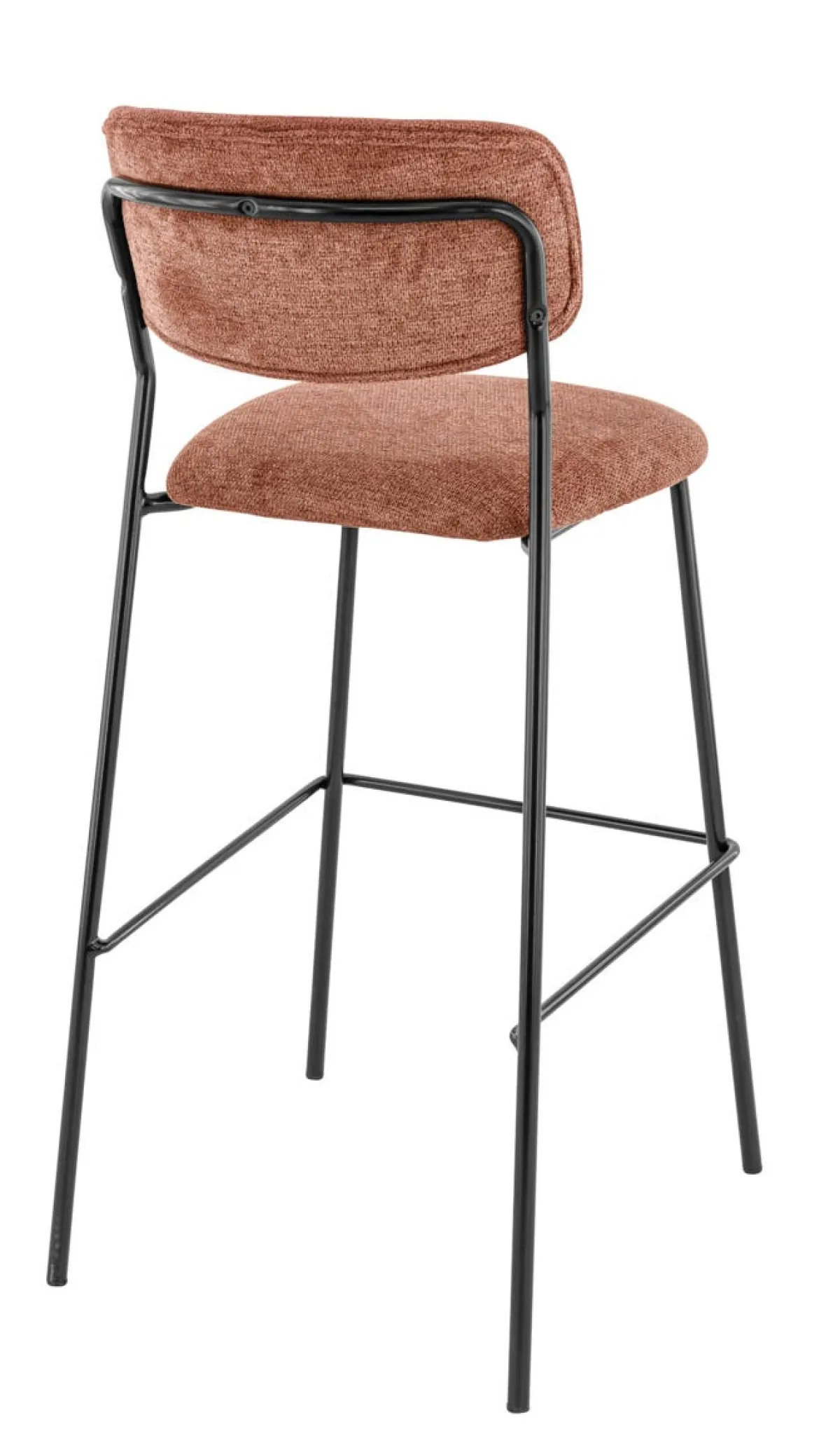 Tabouret de bar d'intérieur terracotta 108x51x55 cm Auguste - FLEXMOB Discount