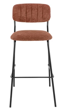 Tabouret de bar d'intérieur terracotta 108x51x55 cm Auguste - FLEXMOB Discount