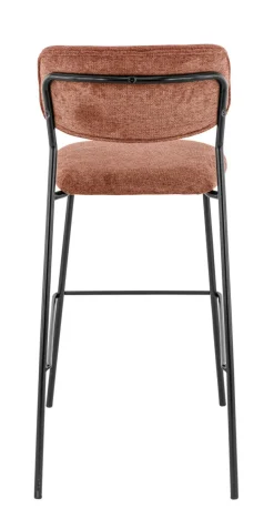 Tabouret de bar d'intérieur terracotta 108x51x55 cm Auguste - FLEXMOB Discount