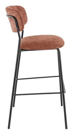 Tabouret de bar d'intérieur terracotta 108x51x55 cm Auguste - FLEXMOB Discount