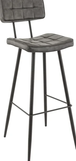 Tabouret de bar gris anthracite 92x37x50 cm Maurice - FLEXMOB Best