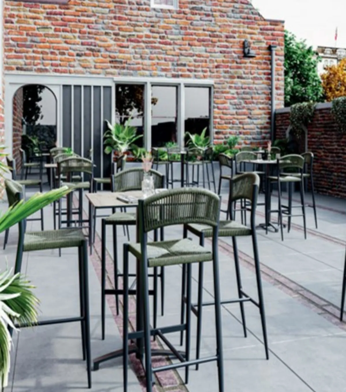 FLEXMOB Tabouret de bar gris anthracite 104x46x58 cm Breda Sale