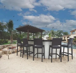Tabouret de bar gris foncé 108x40x51 cm Jamaica - FLEXMOB Hot
