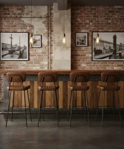 FLEXMOB Tabouret de bar marron 108x45x49 cm Stanley Online