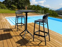 Tabouret de bar noir 106x45x52 cm Marcel - FLEXMOB New