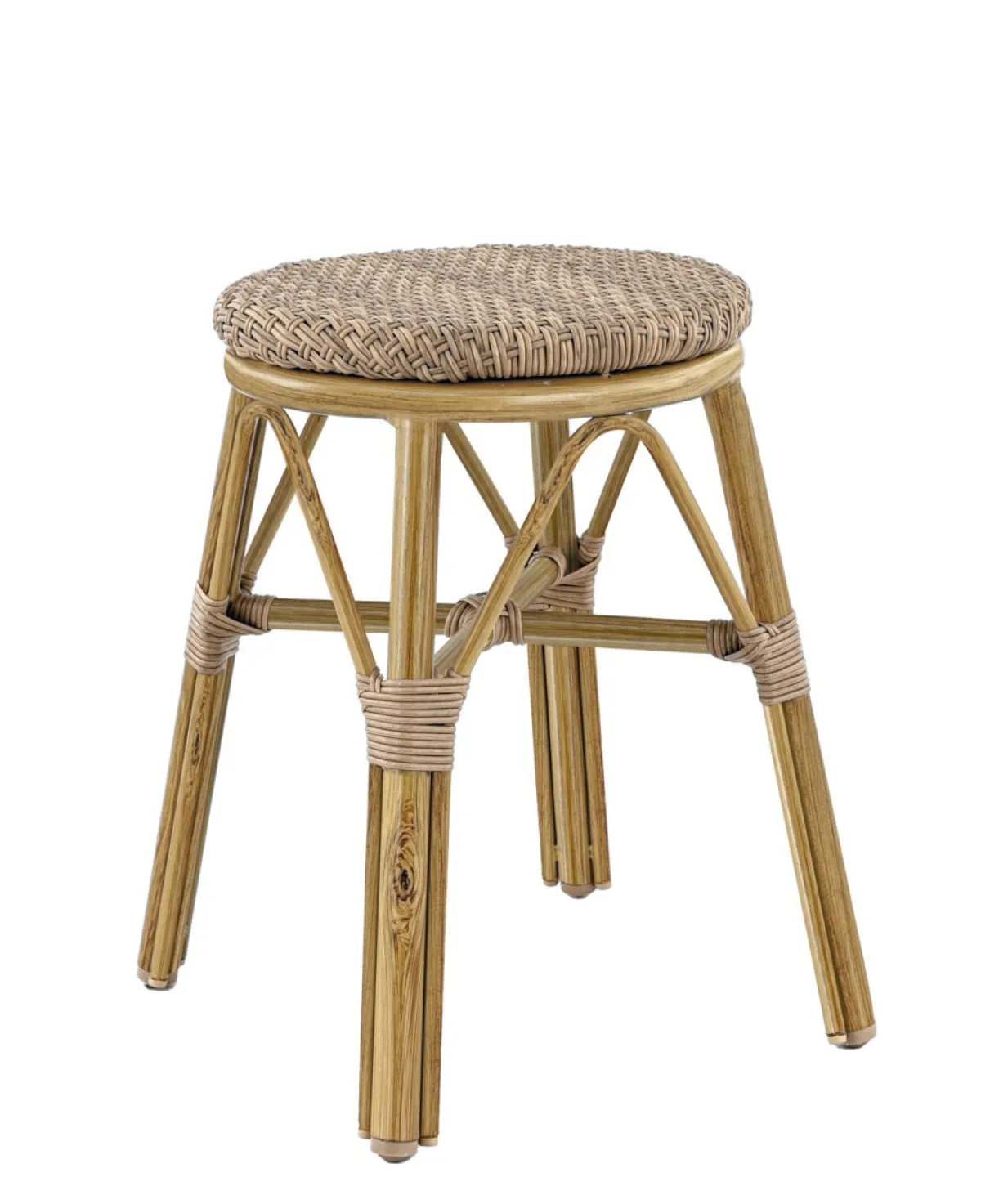 Tabouret de terrasse noisette Ø 36 cm 45 cm Brest - FLEXMOB Discount