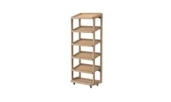 CRASTER étagère chêne 57,4x40x145,9 cm Flow Best