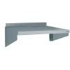 étagère murale inox 60x50x11 cm 1 niveaux Avec dosseret 100 kg - TOURNUS