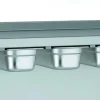 TOURNUS étagère murale inox 120x40x15 cm 1 niveaux Avec dosseret 100 kg Discount