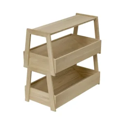 APS étagère 2 niveaux chêne 54x26,5x26,5 cm Valo Discount