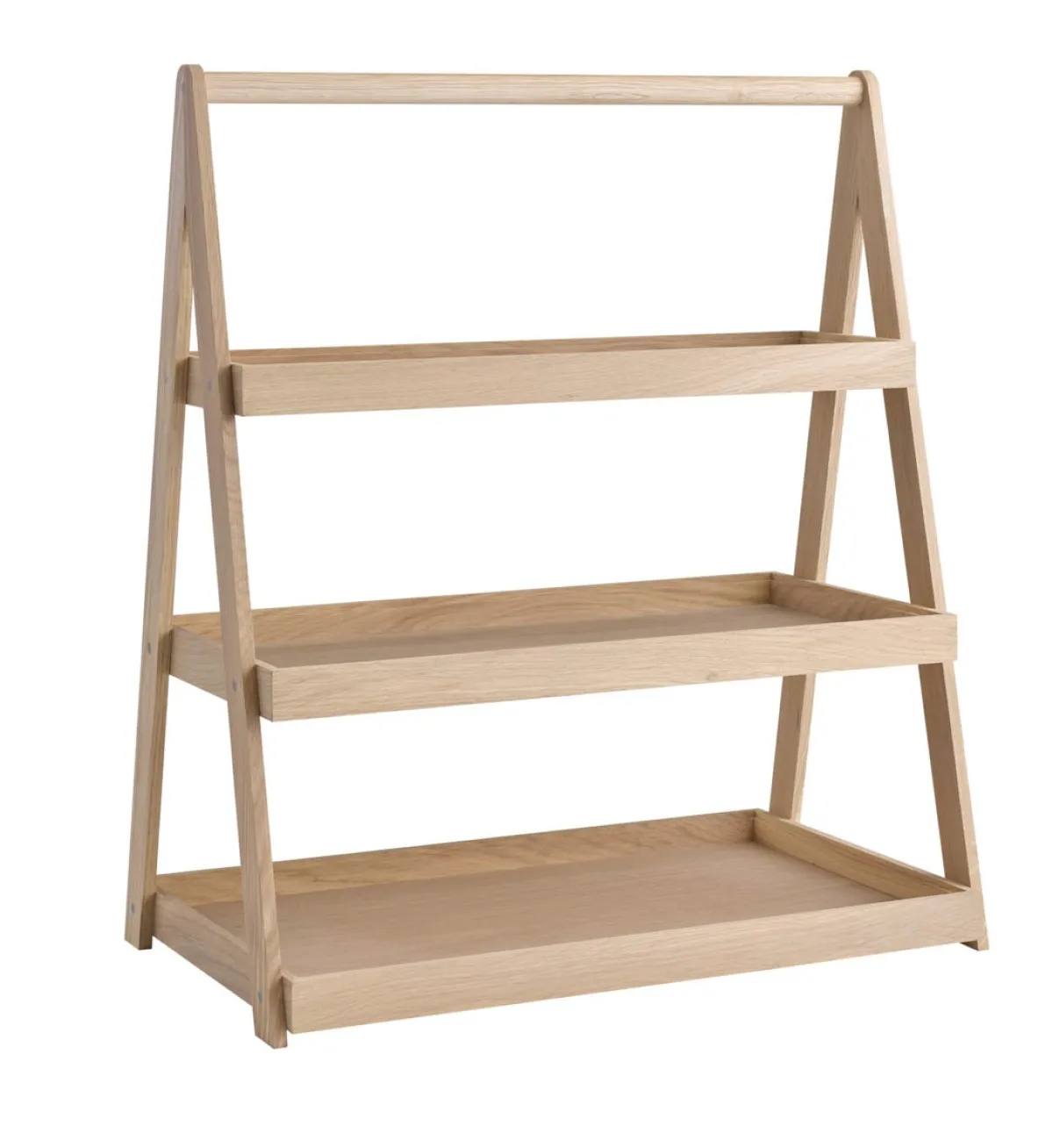 étagère 3 niveaux GN1/2, 1/2 et 2/4 chêne 55,5x32,5x64 cm Valo - APS Discount