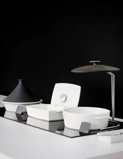 REVOL Tajine avec induction rond blanc porcelaine culinaire Ø 32 cm ution 2 New