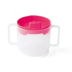 PLASTOREX Tasse avec anses et couvercle à bec rond grenadine polypropylène (pp) 20 cl Vaisselle Enfance Online