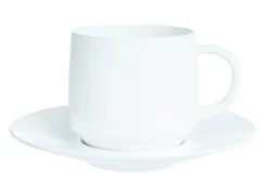 Tasse avec anses rond blanc verre opal 25 cl Ø 10,6 cm Intensity Baril - ARCOROC Discount
