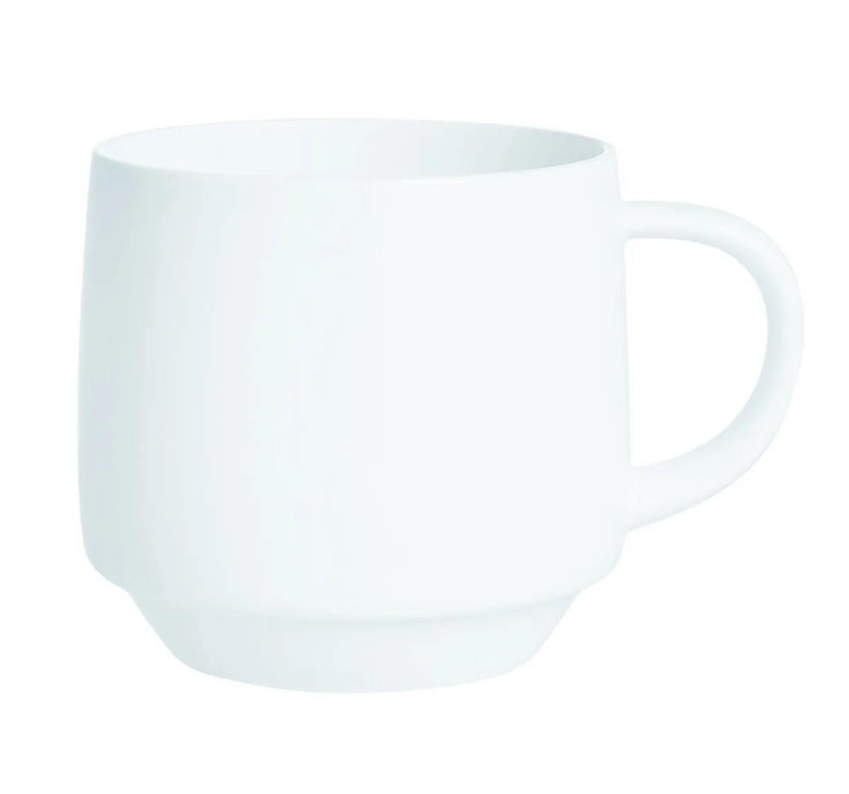 Tasse avec anses rond blanc verre opal 25 cl Ø 10,6 cm Intensity Baril - ARCOROC Discount