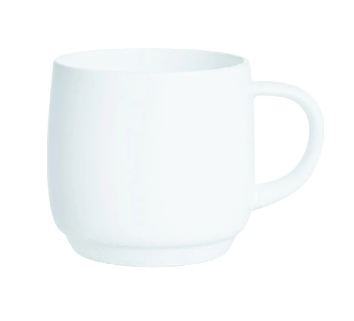 Tasse avec anses rond blanc verre opal 9 cl Ø 7,8 cm Intensity Baril - ARCOROC