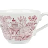 CHURCHILL Tasse avec anses rond Georgian Cranberry Willow porcelaine vitrifiée 19,8 cl Ø 9 cm Vintage Prints Cramberry Willow Clearance