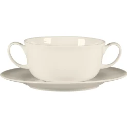 RAK Tasse à bouillon avec 2 anses rond blanc porcelaine bone china 30 cl Ø 10,8 cm Bravura Best