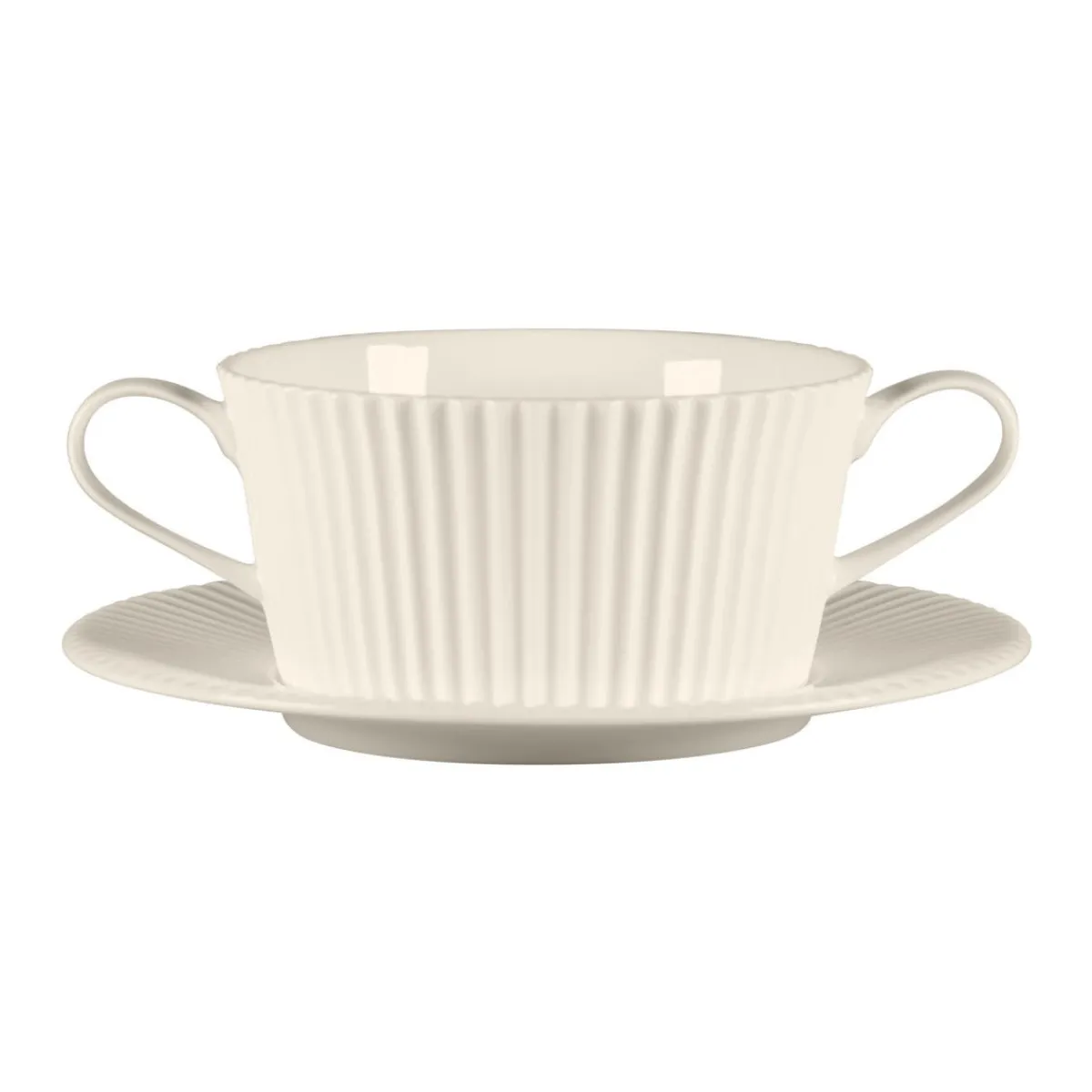 RAK Tasse à bouillon avec 2 anses rond blanc porcelaine bone china 36,9 cl Ø 31,8 cm Spectra Discount