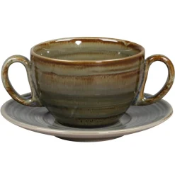 Tasse à bouillon Peridot porcelaine vitrifiée 28 cl Ø 10,5 cm stone Spot - RAK
