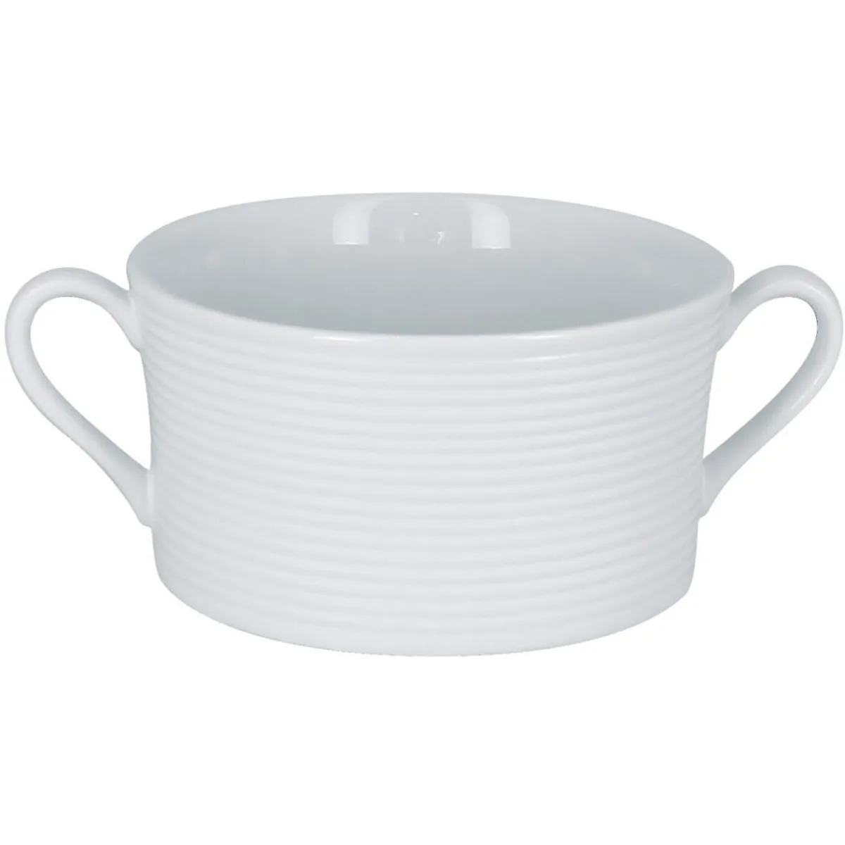 Tasse à bouillon rond blanc porcelaine vitrifiée 35 cl Ø 11 cm Evolution - RAK Sale
