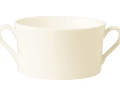 Tasse à bouillon rond ivoire porcelaine vitrifiée 35 cl Ø 11 cm Fine Dine - RAK Online