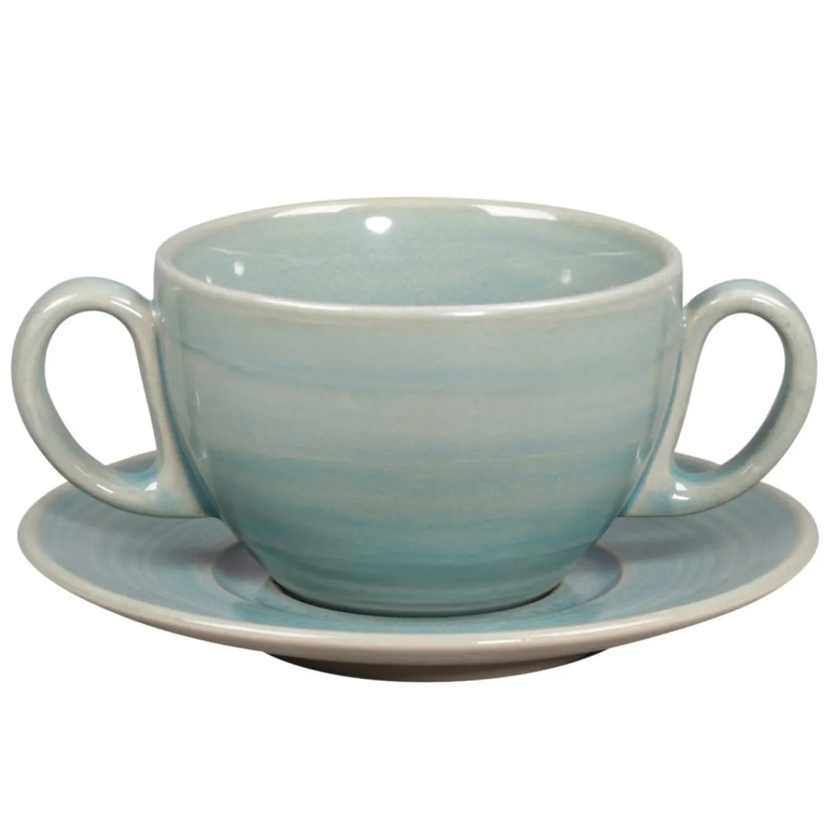 RAK Tasse à bouillon Saphire porcelaine vitrifiée 28 cl Ø 10,5 cm stone Spot