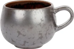 PROOF Tasse à café argent porcelaine 19 cl Ø 7 cm Elements Mineral