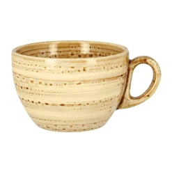 Tasse à café beige porcelaine vitrifiée 23 cl Ø 9 cm Twirl - RAK New
