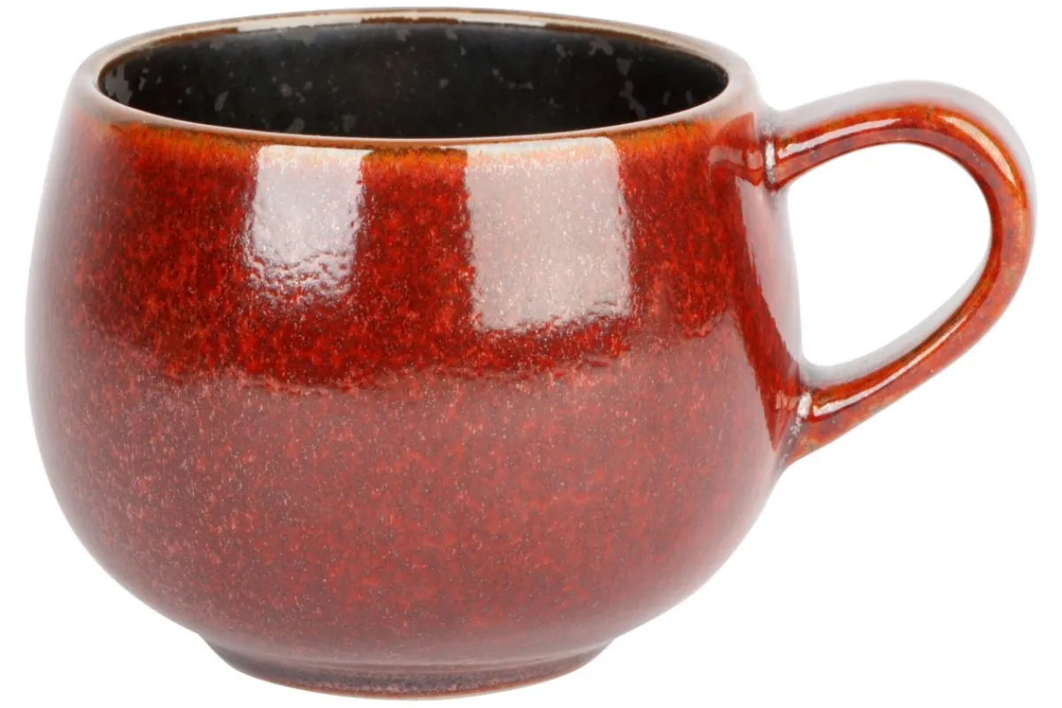 Tasse à café brun porcelaine 19 cl Ø 7 cm Elements Maroon - PROOF Sale